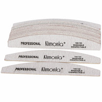 7 sztuk/partia profesjonalne drewniane pilniki do paznokci 100/180 Grit szary łódź gruby papier ścierny szlifowanie bufora pliki Beauty Tools DIY Salon 4